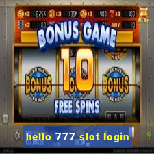 hello 777 slot login