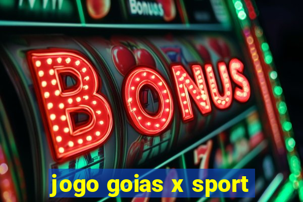 jogo goias x sport