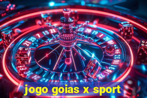 jogo goias x sport