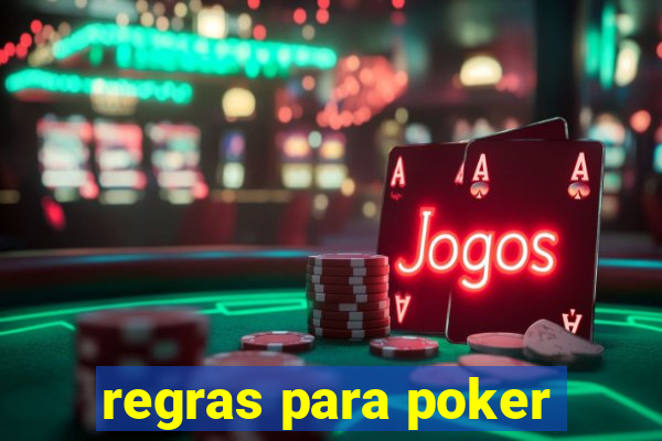 regras para poker