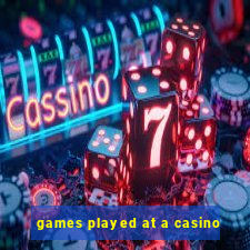 games played at a casino