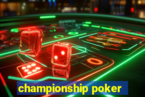 championship poker