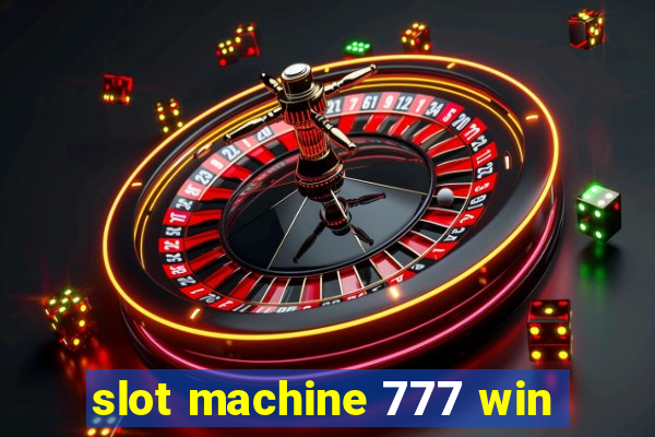 slot machine 777 win