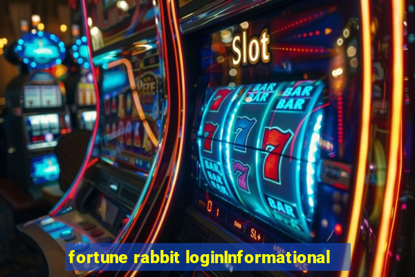 fortune rabbit loginInformational