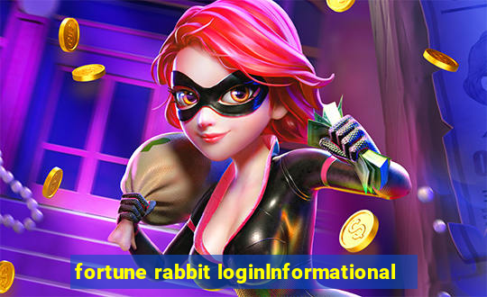 fortune rabbit loginInformational