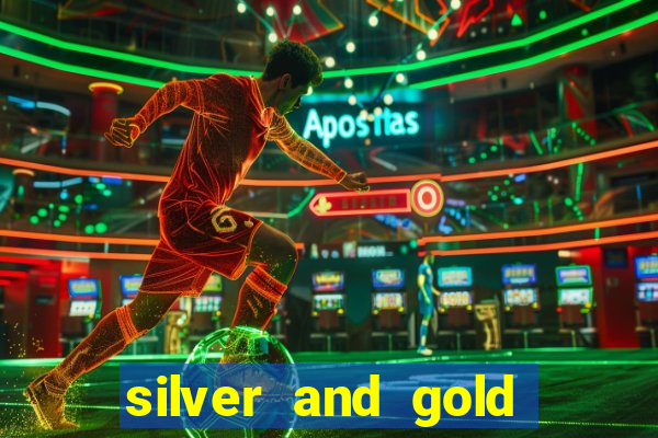 silver and gold slot machine