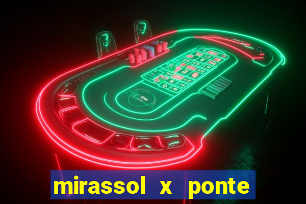 mirassol x ponte preta palpite