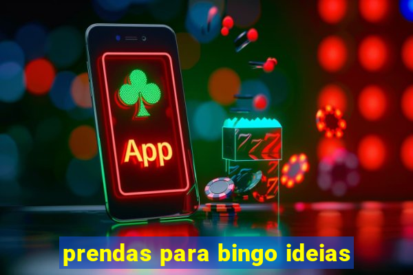 prendas para bingo ideias