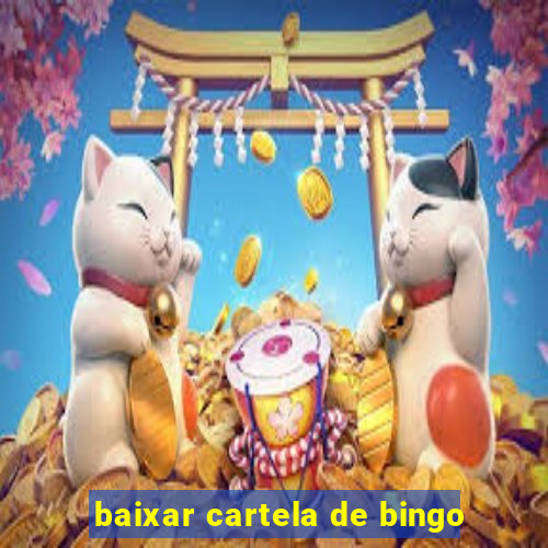 baixar cartela de bingo