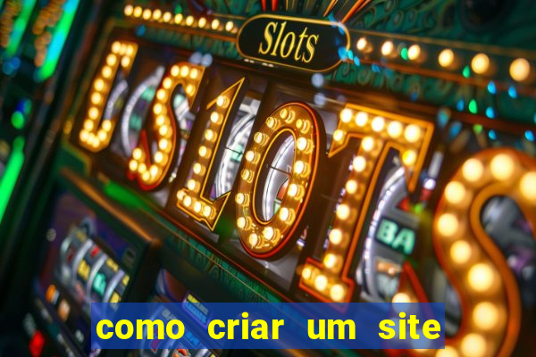 como criar um site de jogos