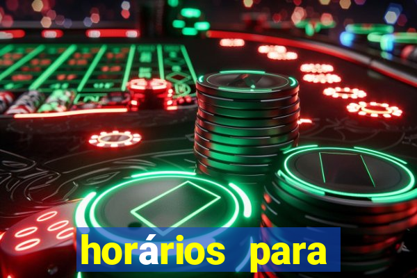 horários para jogar fortune tiger