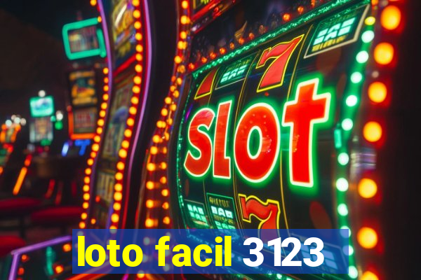 loto facil 3123