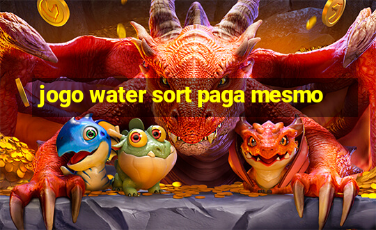 jogo water sort paga mesmo