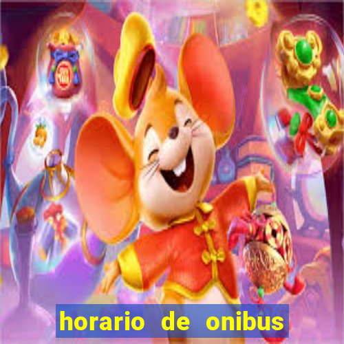 horario de onibus passaro marrom