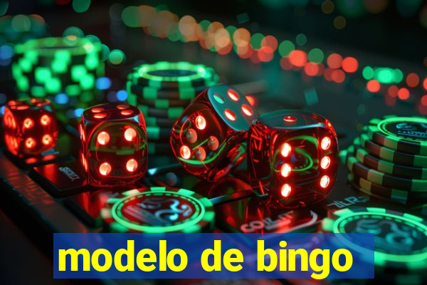 modelo de bingo