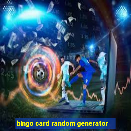 bingo card random generator