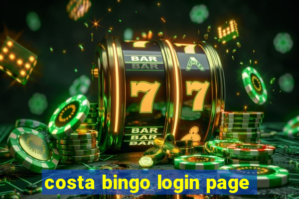 costa bingo login page