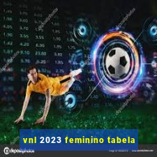 vnl 2023 feminino tabela