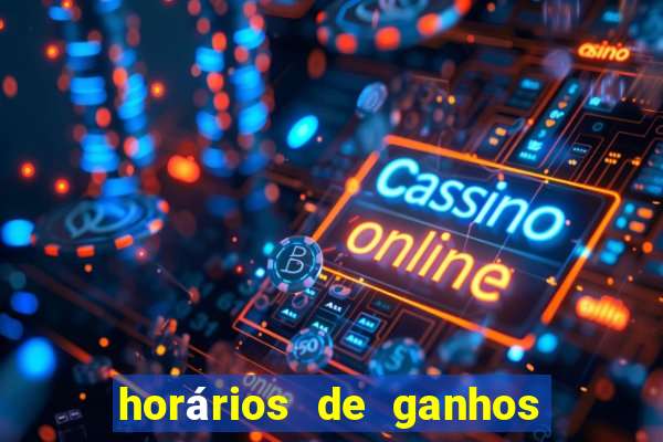 horários de ganhos no fortune tiger