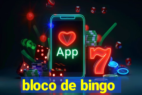 bloco de bingo