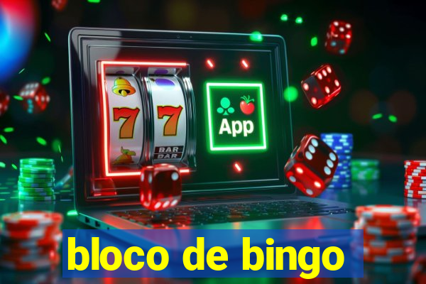 bloco de bingo