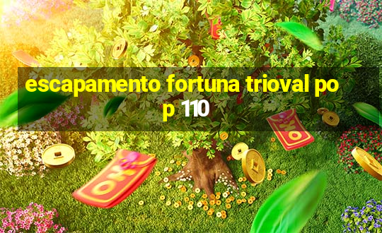 escapamento fortuna trioval pop 110