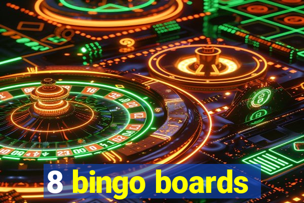 8 bingo boards