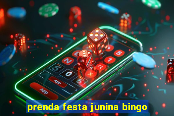 prenda festa junina bingo