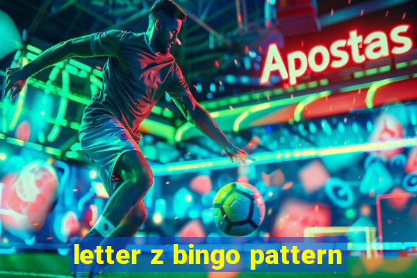 letter z bingo pattern