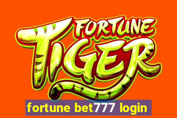 fortune bet777 login