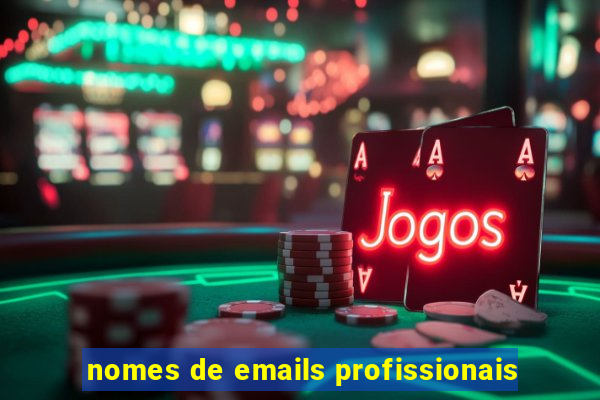 nomes de emails profissionais