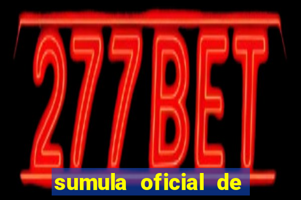 sumula oficial de futebol 7 society excel