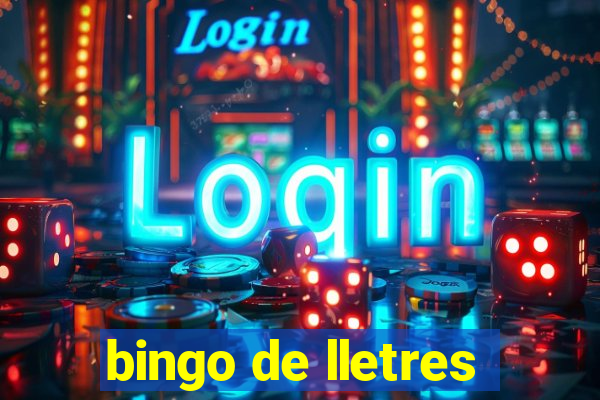 bingo de lletres