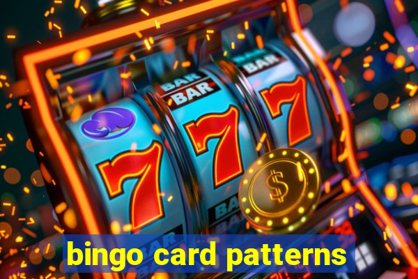 bingo card patterns