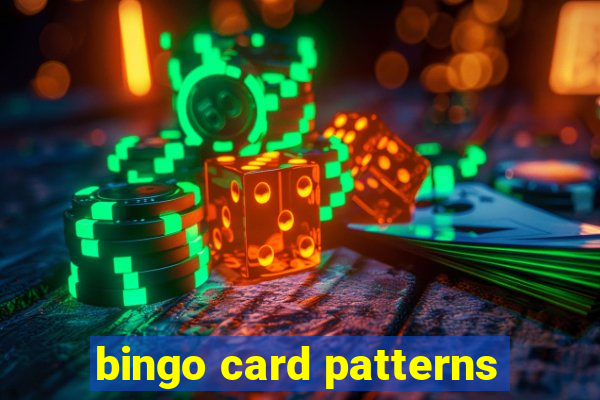 bingo card patterns