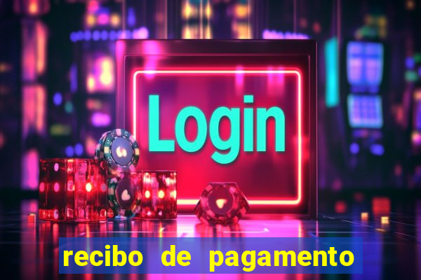 recibo de pagamento modelo word