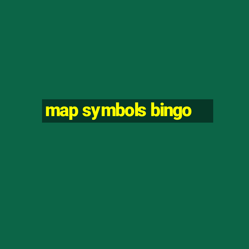 map symbols bingo