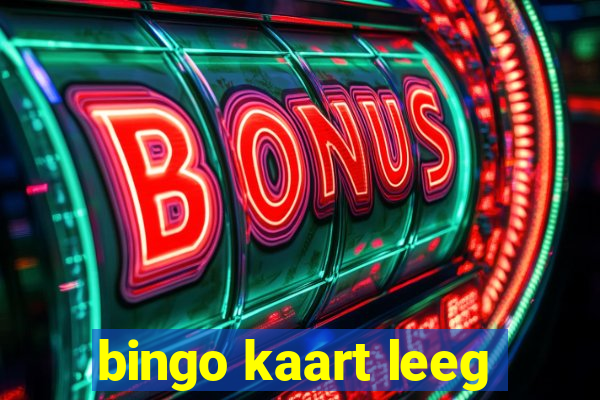 bingo kaart leeg