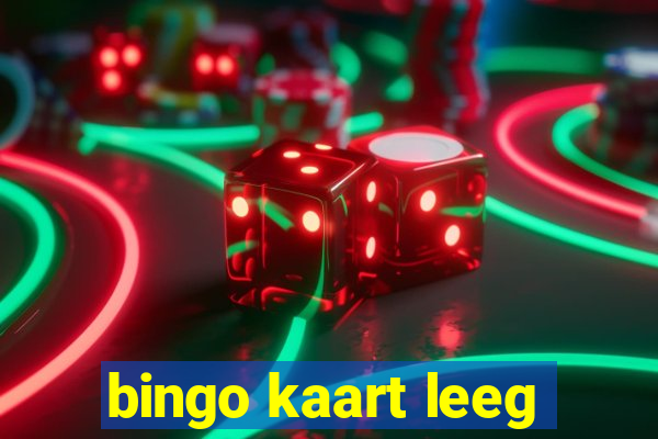 bingo kaart leeg