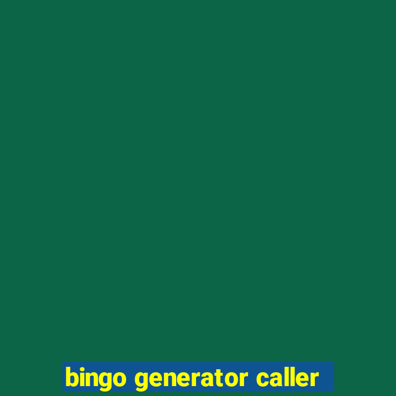 bingo generator caller