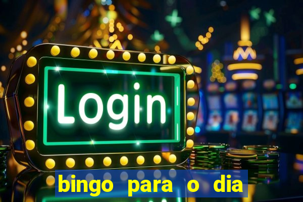 bingo para o dia do estudante