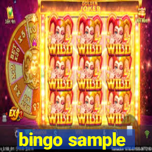 bingo sample