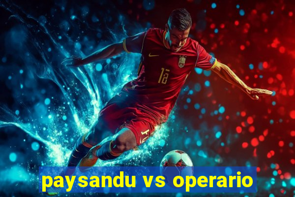 paysandu vs operario