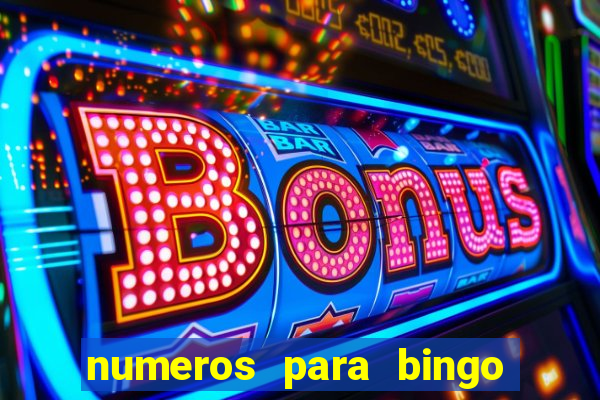 numeros para bingo de 1 a 100