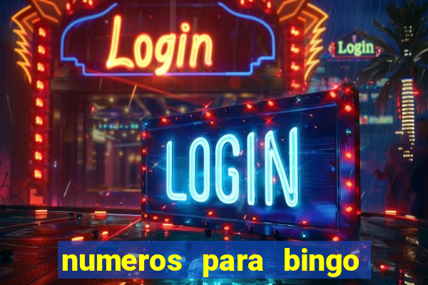 numeros para bingo de 1 a 100