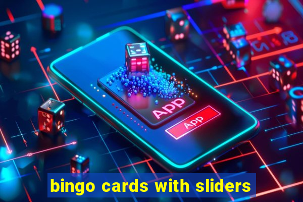 bingo cards with sliders