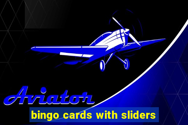 bingo cards with sliders