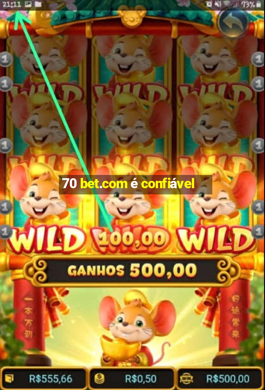 70 bet.com é confiável