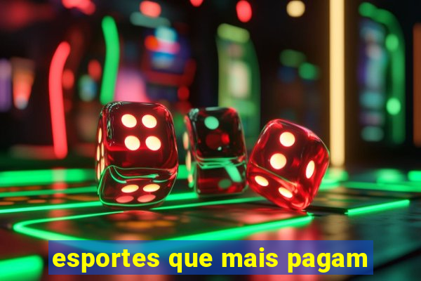 esportes que mais pagam