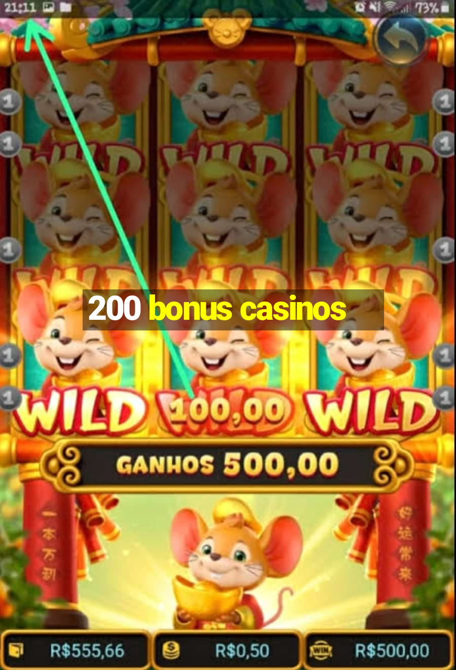 200 bonus casinos